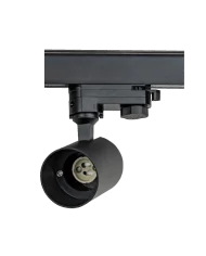 Trenton GU10 binario trifase Track Light Nero