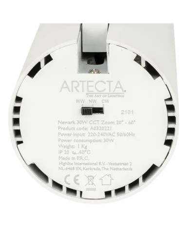 Newark 30 W CCT Zoom 20°–60° binario trifase