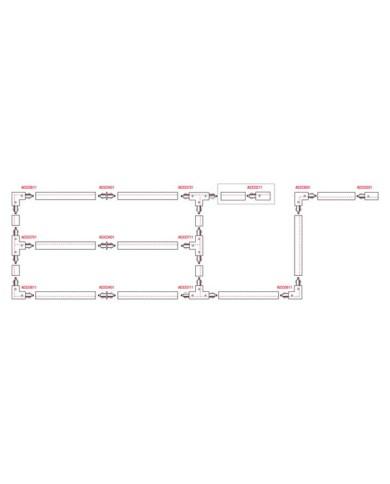 3-Phase Track 1000 mm nero 3-Phase Track 1000 mm nero