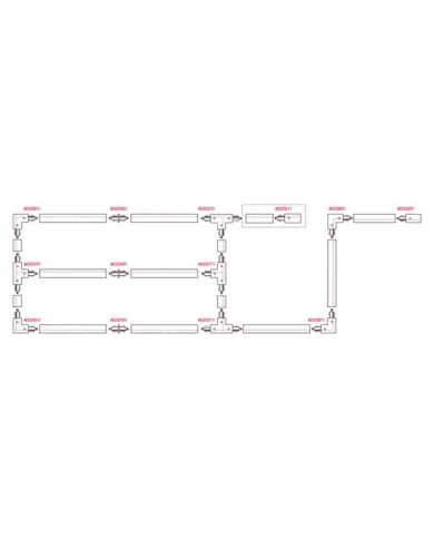 3-Phase Track 1000 mm nero
