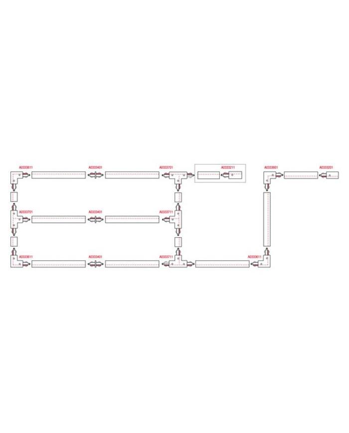 3-Phase Track 1000 mm nero 3-Phase Track 1000 mm nero