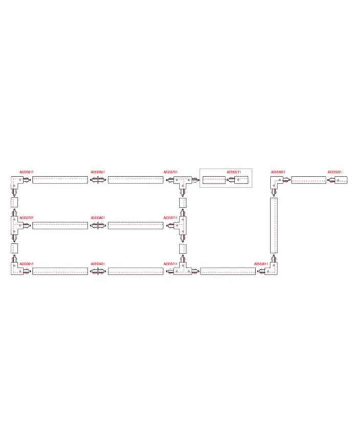 3-Phase Track 1000 mm nero