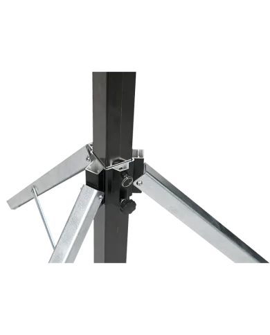 Supporto con avvolgimento con carico (80 kg) ma senza bisogno di cavi.