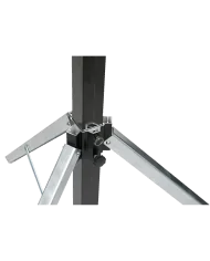 Supporto con avvolgimento con carico (80 kg) ma senza bisogno di cavi.