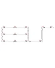 Binario per illuminazione monofase da 1 metro