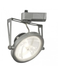 Barcelona Spot binario monofase 111-IRC/G53 (RAL9004) SILVER