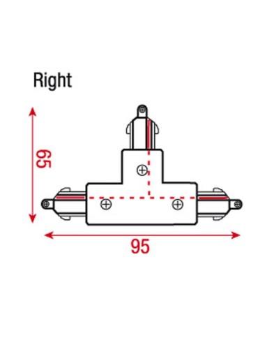 1-Phase Right T-Connector