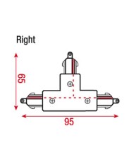 1-Phase Right T-Connector 1-Phase Right T-Connector