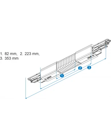 Connettore Global Pulse XTS 3-CCT DALI connettore flessibile NERO