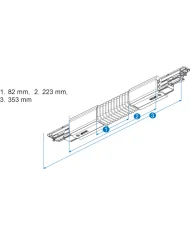 Connettore Global Pulse XTS 3-CCT DALI connettore flessibile NERO