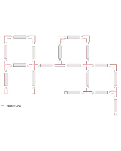 Connettore Global Pulse XTS 3-CCT DALI connettore flessibile NERO
