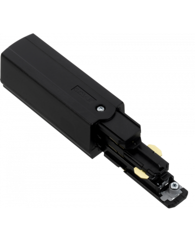 Connettore Global Pulse XTS 3-CCT DALI end feed, terra a sinistra, disponibile in finitura bianca e nera. Connettore Global Pulse XTS 3-CCT DALI end feed, terra a sinistra, disponibile in finitura bianca e nera.