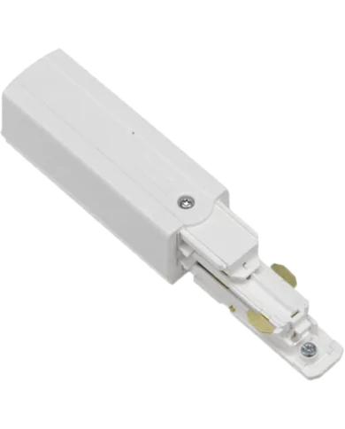 Connettore Global Pulse XTS 3-CCT DALI end feed, terra a sinistra BIANCO