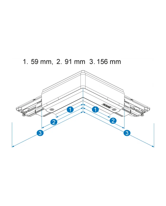 Connettore Global Pulse XTSN Connettore 3-CCT SX NAXTSNC6352 terra sinistra