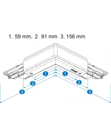 Connettore Global Pulse XTSN Connettore 3-CCT SX NAXTSNC6353 terra sinistra