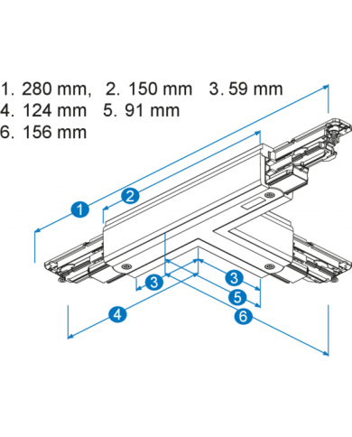Connettore 3-CCT DALI T, terra sinistra/sinistra NAXTSNC6372 Connettore 3-CCT DALI T, terra sinistra/sinistra NAXTSNC6372