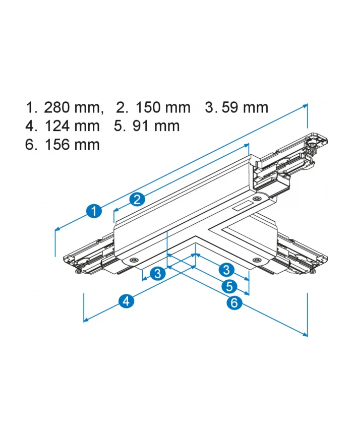 Connettore 3-CCT DALI T, terra sinistra/sinistra NAXTSNC6372