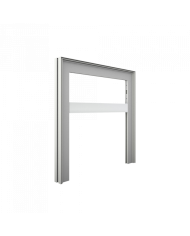 Montaggio del telaio base e connessione dei moduli per creare la struttura portante. Montaggio del telaio base e connessione dei moduli per creare la struttura portante.
