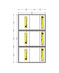 telaio proiezione sospeso