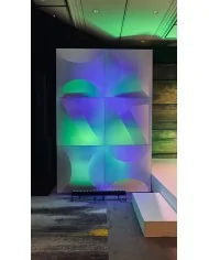 Fondale per esposizione(due pezzi) per un da totale 2 mt x 1 mt