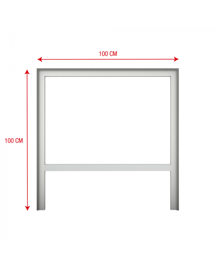 Parete Divisoria per Esposizione o Eventi autoportante larga 4 mt ed alta 2,5 mt