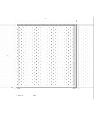 Telo luminoso innovativo dotato di luci LED RGB per DJ Band sul palco