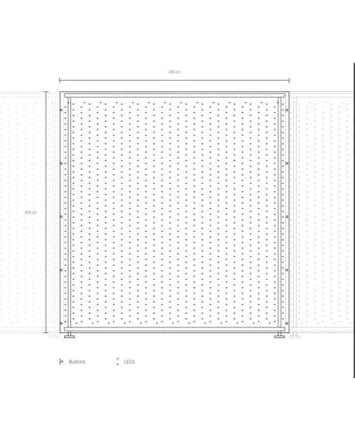 Telo luminoso innovativo dotato di luci LED RGB per DJ Band sul palco