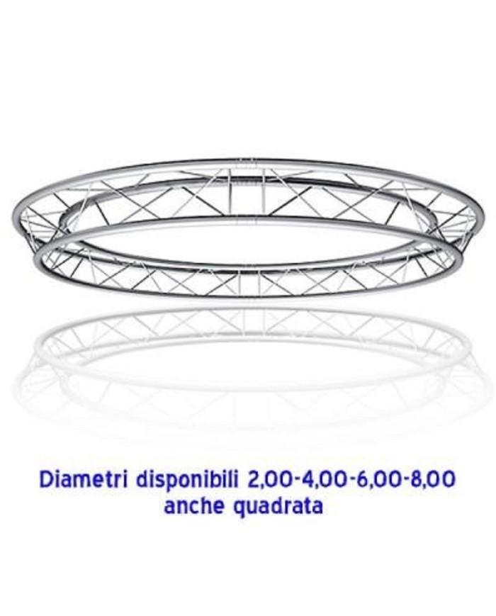 Americana rotonda alluminio 2, 4, 6, 8 metri diametro Americana rotonda alluminio 2, 4, 6, 8 metri diametro