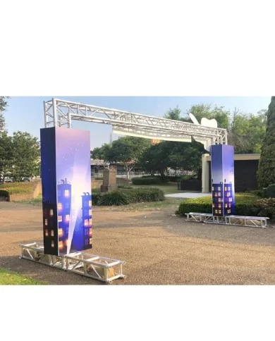 Portale per arrivi in gare velocità o entrate trionfali