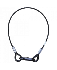 Safety 6 mm è un cavo di emergenza di colore nero da 100 cm Safety 6 mm è un cavo di emergenza di colore nero da 100 cm