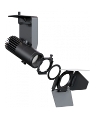 Faretti per esposizioni d'arte o commerciali con sagomatori LED