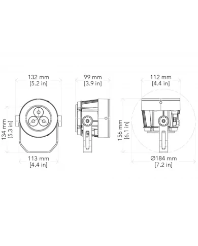 ArcSpot XSFC si distingue come uno spot rotondo super compatto RGBW