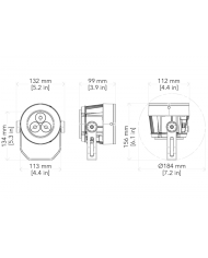 ArcSpot XSFC si distingue come uno spot rotondo super compatto RGBW