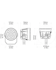 l'ArcSpot SFC spot rotondo compatto illuminazione artistica facciate
