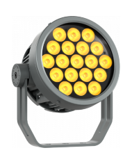Spot outdoor con una sorgente LED RGB+WarmWhite da 19x 4W , 4600 lumen
