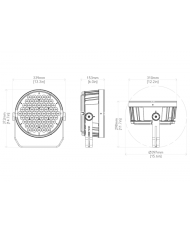 Illuminazione colorata per edifici e palazzi con fari LED RGBW