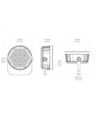 Illuminazione colorata per edifici e palazzi con fari LED RGBW