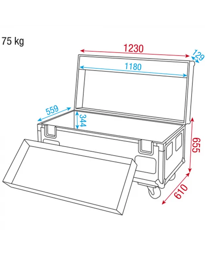 Wentex Case per kit Pipe & Drape FOH