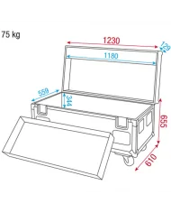 Wentex Case per kit Pipe & Drape FOH