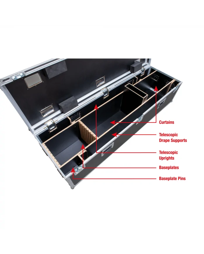 Case per Pipe & Drape con basi da 45 cm