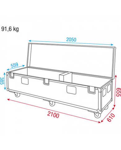 Case per Pipe & Drape con basi da 45 cm
