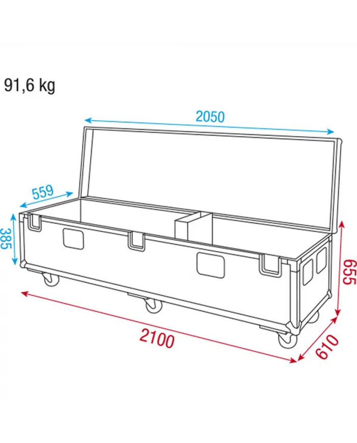 Case per Pipe & Drape con basi da 45 cm