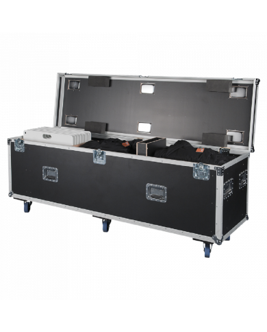 Questo case è progettato per contenere tutti i componenti di 8 set completi di Pipe & Drape con basi da 600 x 600 mm Questo case è progettato per contenere tutti i componenti di 8 set completi di Pipe & Drape con basi da 600 x 600 mm