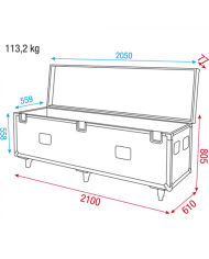 Case Wentex per tutti i componenti per un setup fino a 21 metri di larghezza
