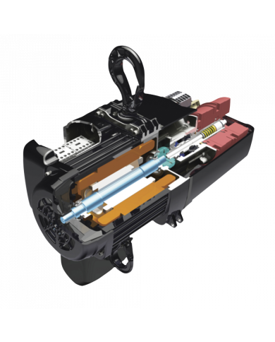 Motore e paranco a catena modulare per il sollevamento carichi truss