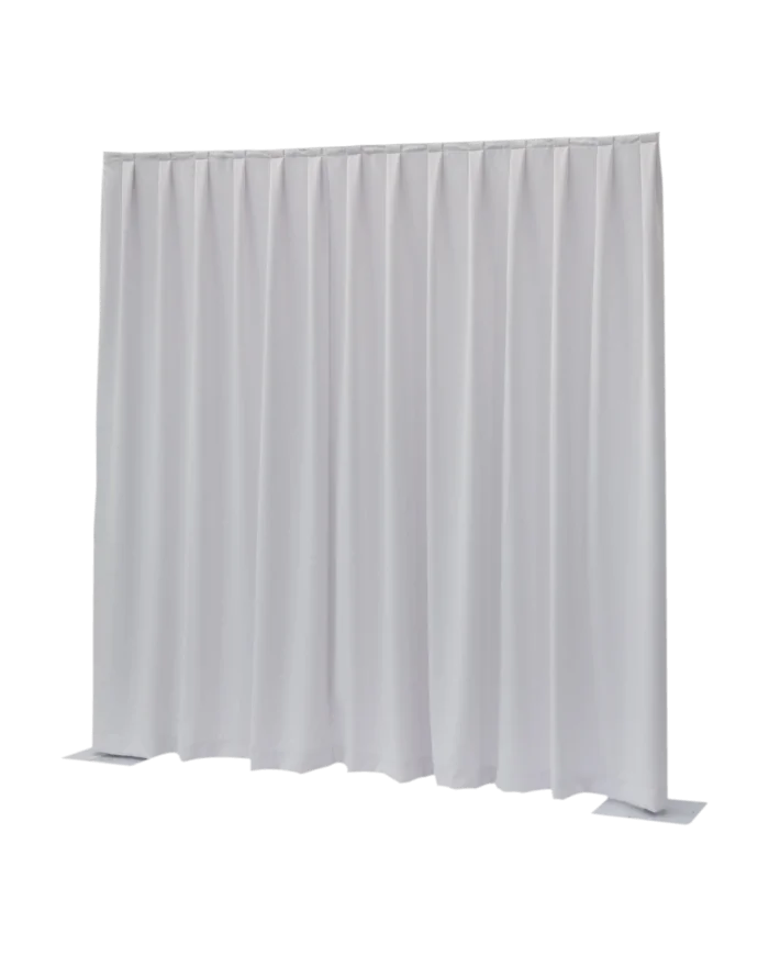 tendaggio drappeggiata bianco