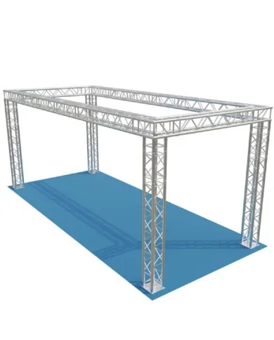 Stand fieristico in americana alluminio da 7,00x3,00x3,50 mt LxWxH (ext)