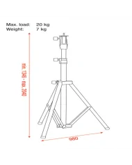 Supporto per segui persona Follow Spot Stand 74002