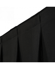 Tenda Pipe and Drape Molton 300 g/mq Colore nero - 400 (L) x 400 (A) cm - plissettato