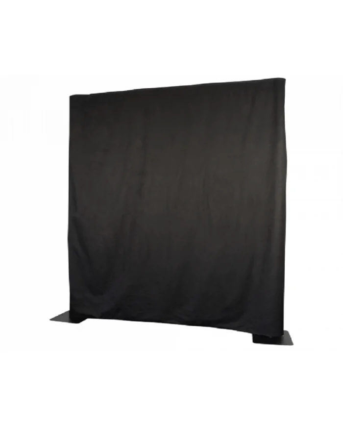 Tenda Pipe and Drape Molton 300 g/mq Colore nero - 330 (L) x 300 (A) cm - non plissettato